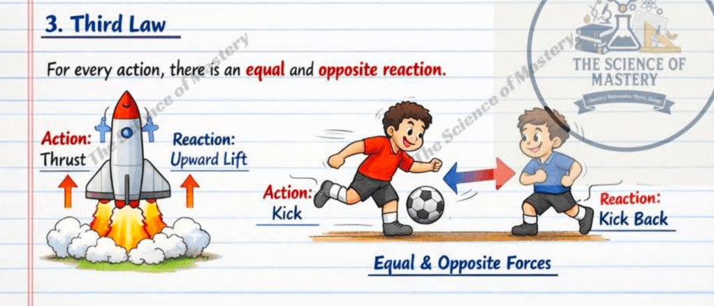 AI Slop image, showing a common misconception about Newton's Third Law. Even AI does not understand physics!