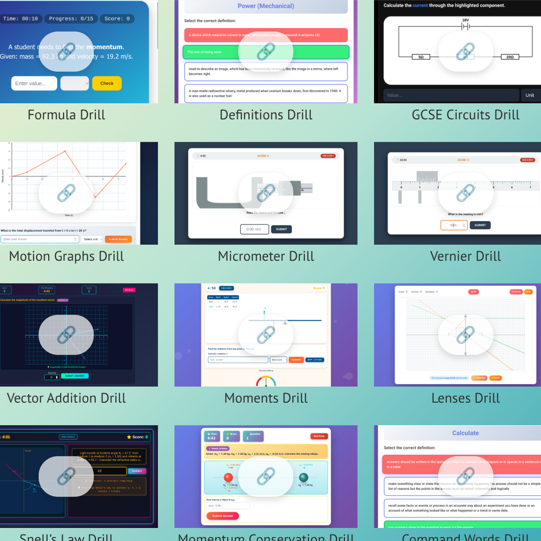 Interactive Physics Games for GCSE and A-Level!